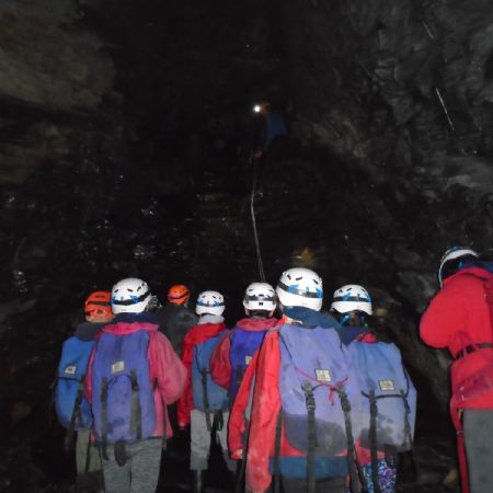Mr Gunn and Miss Clark - mine exploration
