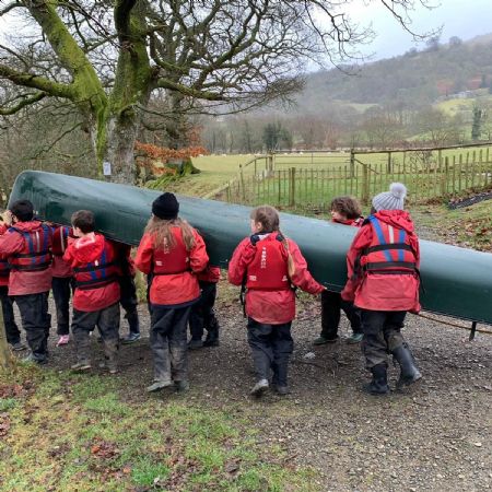Mr Gunn and Miss Clark - Canoeing