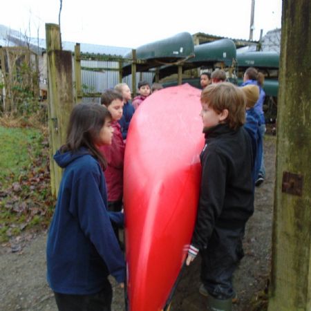 Mrs Moffatt and Mr Huxford - Canoeing